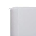 Vidaxl paravent 5 panneaux tissu 600 x 80 cm blanc sable