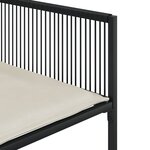 vidaXL Ensemble à manger de jardin coussins 7 Pièces noir résine tressée