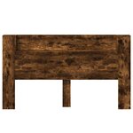 vidaXL Cabinet de Tête de Lit avec LED Chêne Fumé Bois d'ingénierie