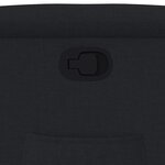 vidaXL Fauteuil inclinable Noir Tissu