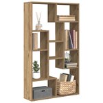 vidaXL Bibliothèque chêne artisanal 72x20x120 5 cm bois d'ingénierie