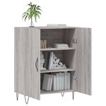 vidaXL Buffet sonoma gris 69 5x34x90 cm bois d'ingénierie