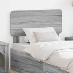 vidaXL Tête de lit Gris Sonoma 90 cm Bois d'ingénierie