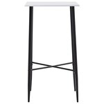 vidaXL Ensemble de bar 5 Pièces Tissu Gris foncé