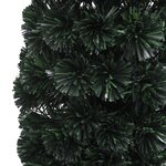 vidaXL Arbre de Noël artificiel mince et support 210 cm fibre optique