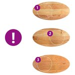 vidaXL Dessus de table 120x60x4 cm bois de chêne massif ovale