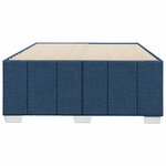 vidaXL Cadre de lit sans matelas bleu 120x200 cm tissu