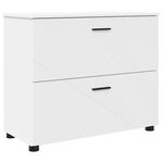 vidaXL Cabinet de salle de bain avec tiroir Blanc 76 5 x 35 x 64 cm