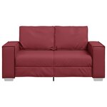Canapé Loveseat vidaXL Rouge Vin 120 cm en Simili cuir