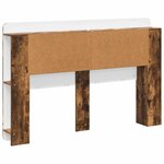 vidaXL Cabinet de Tête de Lit Chêne fumé Bois d’ingénierie