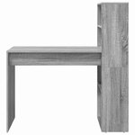 vidaXL Bureau Sonoma gris 113 x 54 x 120 cm Bois d'ingénierie