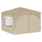 vidaXL Tente de fête pop-up 290 x 290 x 245 cm Crème