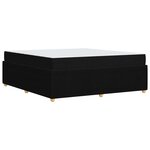 vidaXL Cadre de lit Autre Noir 180 x 200 cm tissu