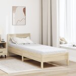 vidaXL Matelas Blanc 200 x 80 cm Tissu 100  polyester