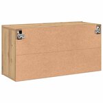 vidaXL Meuble TV mural chêne artisanal 80x30x41 cm