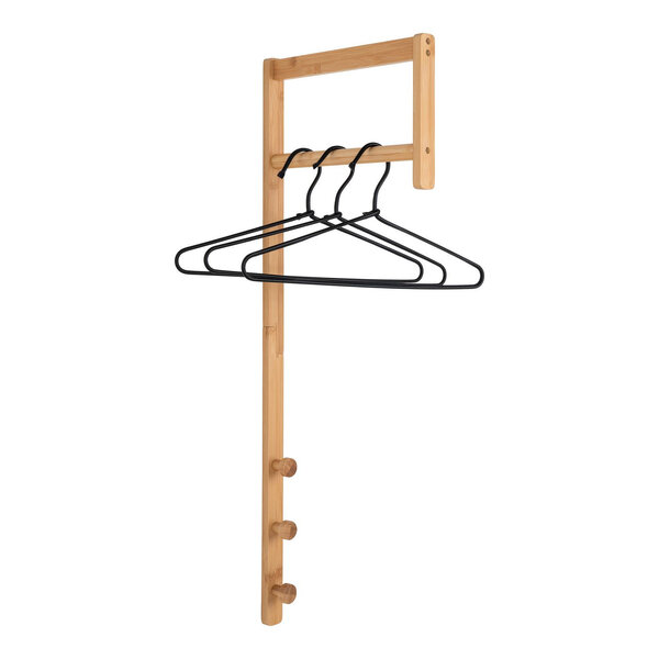 Rampe à vêtements en bambou