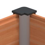 vidaXL Jardinière surélevée Marron 100 x 30 x 72 cm WPC et Aluminium