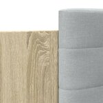 vidaXL Cadre de lit avec LED sans matelas chêne sonoma 140x200 cm
