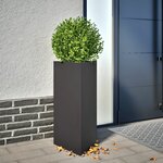 vidaXL Jardinière noir triangulaire 40x34 5x70 cm acier