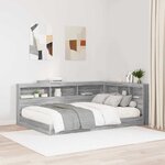 vidaXL Tête de lit de rangement Sonoma gris 120 cm Bois d'ingénierie