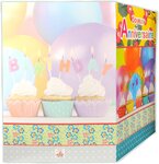 Maxi grande carte géante joyeux anniversaire cupcakes 13 bougies avec enveloppe