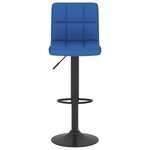 vidaXL Tabourets de bar lot de 2 bleu tissu