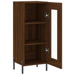 vidaXL Buffet Chêne marron 34 5x34x90 cm Bois d'ingénierie