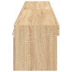 vidaXL Meubles TV avec lumières LED 2 Pièces chêne sonoma 100x30x30 cm