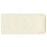 vidaXL Coussins de chaise adirondack lot de 2 crème tissu oxford