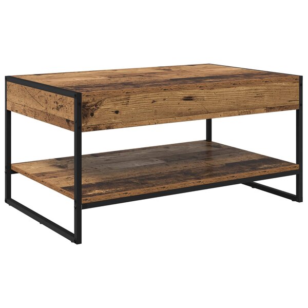 vidaXL Table basse Bois Ancien 80 x 50 x 40 cm Bois d'ingénierie