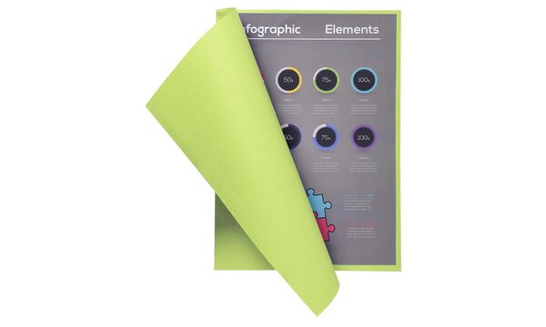 Paquet de 100 chemises FLASH 220 100  recyclé - 24x32cm x 5 EXACOMPTA