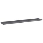 vidaXL Panneaux bibliothèque 4 Pièces Gris brillant 60x10x1 5cm Aggloméré