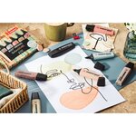 Etui Carton x 8 surligneurs BOSS ORIGINAL NatureCOLORS Dont 2 Noirs x 5 STABILO