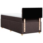 vidaXL Sommier à lattes de lit avec matelas Marron foncé 100x200 cm