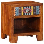 vidaXL Table de chevet 2 Pièces 40x35x45 cm bois d'acacia massif
