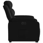 vidaXL Fauteuil inclinable électrique noir similicuir