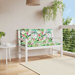 vidaXL Coussins de banc de jardin lot de 2 multicolore 120x50x7 cm
