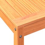 vidaXL Table de rempotage avec étagère cire marron bois massif de pin