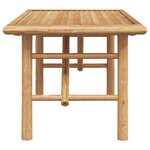 vidaXL Table basse Marron 90 x 50 x 43 cm Bambou