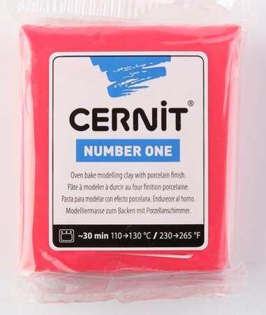 Pâte Cernit n°1 56 g Rouge (400) - Cernit