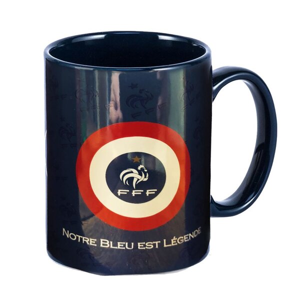 Tasse en céramique bleue fff