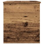 Coffre de rangement vidaXL avec couvercle en bois vieilli 60x42x46 cm en bois reconstitué