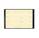 Agenda MINIWEEK Couv Plast Grainée noir 7 x 10 cm QUOVADIS