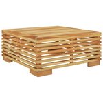 vidaXL Salon de jardin 6 Pièces avec coussins Bois de teck solide