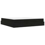 vidaXL Cadre de lit Noir 200 x 200 cm Velours