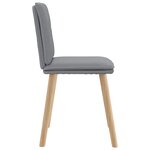 vidaXL Chaises à manger lot de 6 gris clair tissu