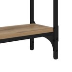 vidaXL Table console avec étagère Chêne artisanal 75 x 22 5 x 75 cm