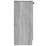 vidaXL Buffets 2 Pièces Sonoma gris 30x30x70 cm Bois d'ingénierie