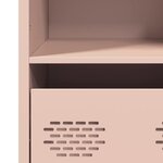 vidaXL Buffet haut rose 35x39x103 5 cm acier