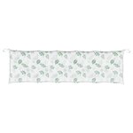 vidaXL Coussins de banc jardin lot de 2 motif de feuilles tissu Oxford